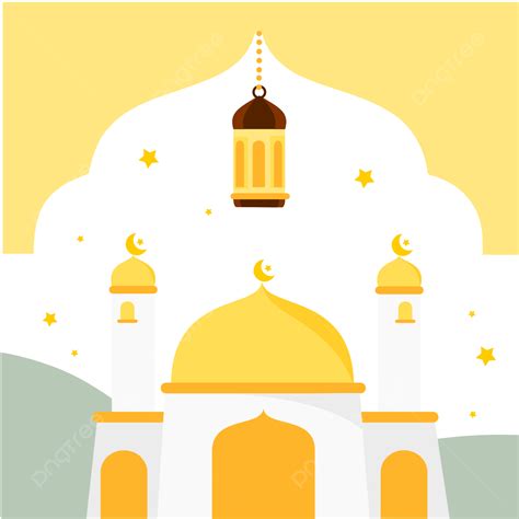 Gambar Masjid Putih Ramadhan Kareem, Kartun Ramadhan, Clipart Lentera ...