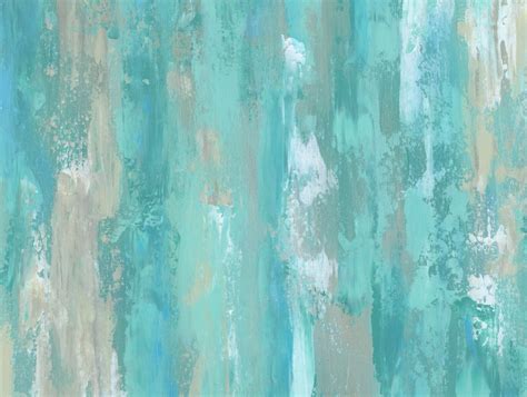 Large Wall Art Teal Home Decor Canvas Art Print Abstract - Etsy