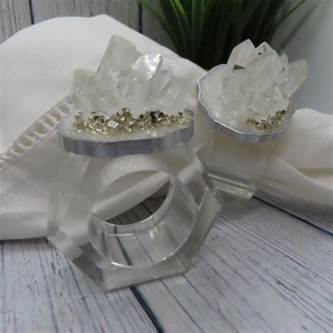 Crystal Napkin Rings - Etsy