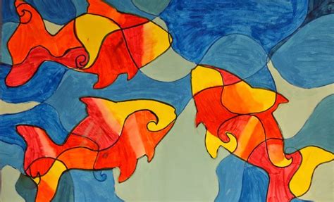 The Art Factory: Contrasting Color Fish | Contrast art, Color art ...