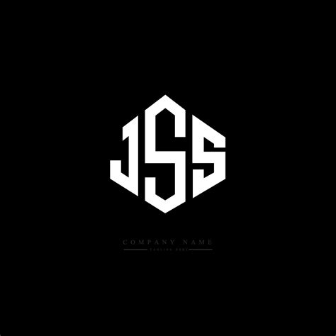 JSS letter logo design with polygon shape. JSS polygon and cube shape ...