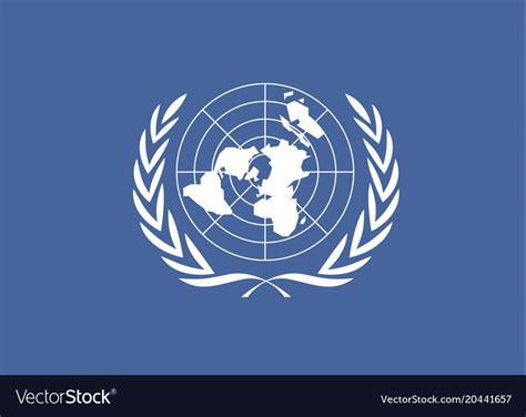 United nations flag Royalty Free Vector Image - VectorStock