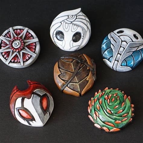 Hollow Knight charms hand carved and painted. These are brooches about ...