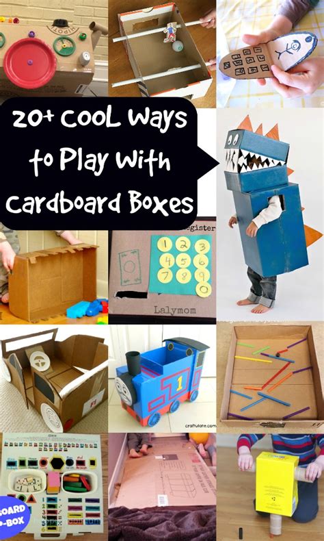 Cardboard Crafts for Kids - 20+ Ways to Have Fun With a Cardboard Box ...