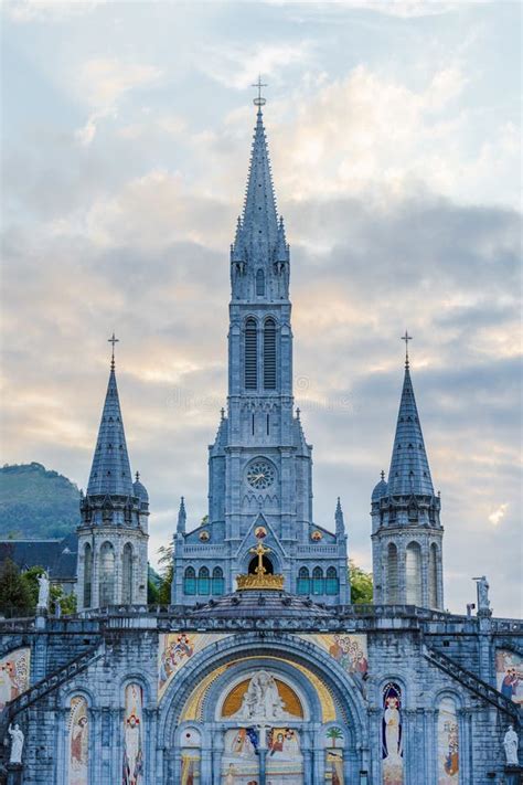 Sanctuary of Lourdes in France Editorial Stock Photo - Image of ...