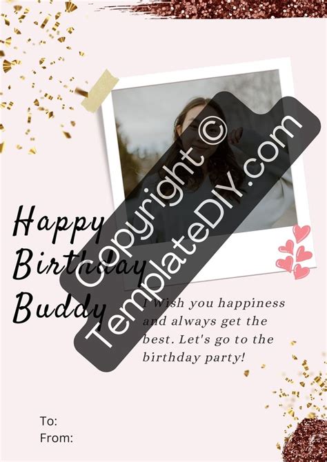 a happy birthday card with the words congratulations and an image of a ...