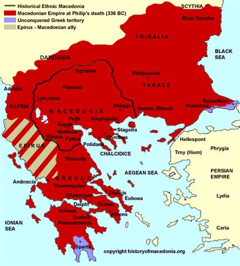 Map Of Macedonian Empire