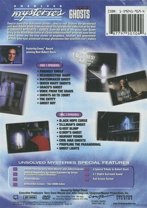 Unsolved Mysteries: Ghosts - Volume 1 (DVD) | DVD Empire