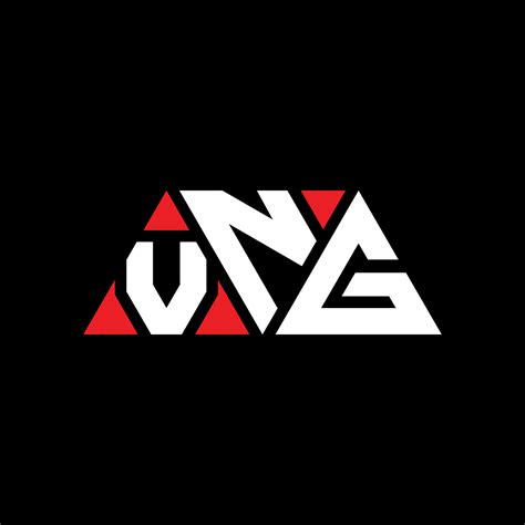 VNG triangle letter logo design with triangle shape. VNG triangle logo ...