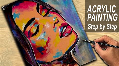 Easy Abstract Face Painting On Canvas - It always yields stunning ...