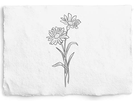 Daisy Flower Drawing Tattoo