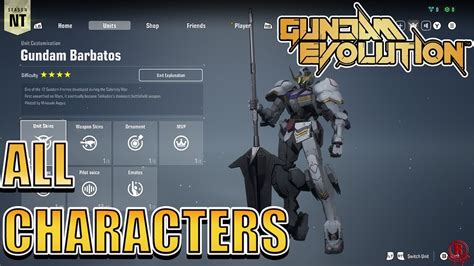 Gundam Evolution - All Characters & Skins + MVP Victories & Emotes ...