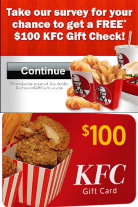 kfc gift card 100$