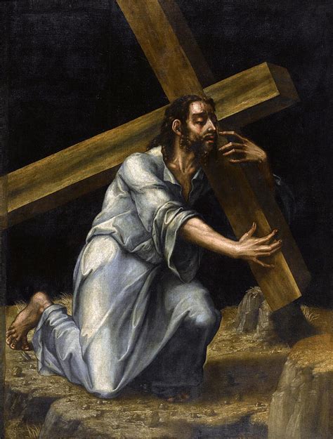 Jesus Carrying Cross Painting