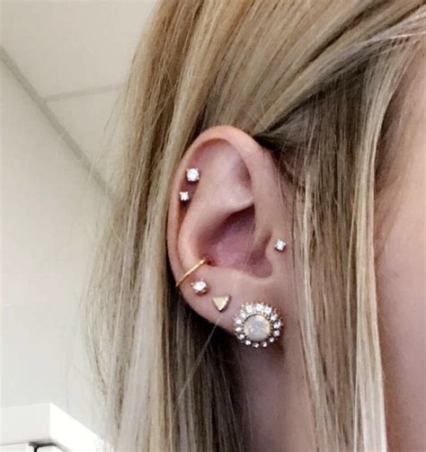 Left ear setup: COMPLETE!!! : r/piercing