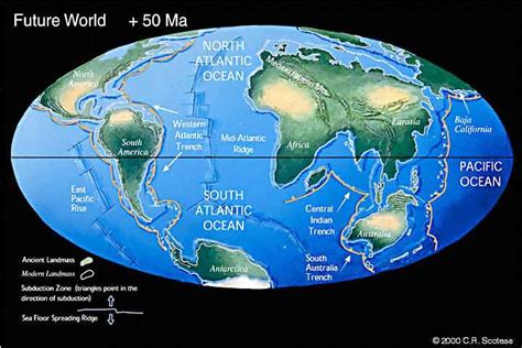 What will earth's continents look like in another 100 million years ...