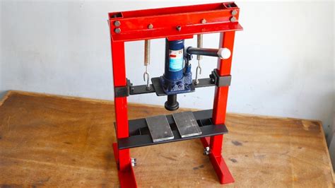 How To Make Hydraulic Press Machine || DIY Mini Hydraulic Press ...