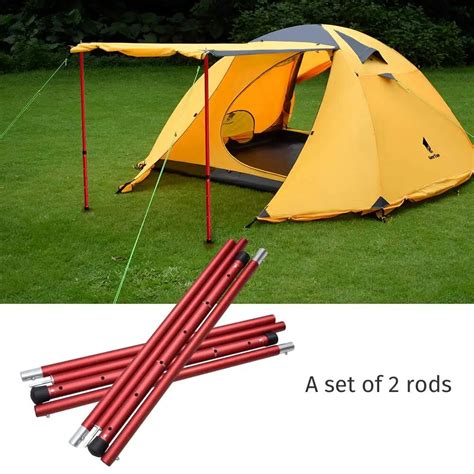 Geertop Aluminum Adjustable Tent Pole Telescopic Tarp Poles Camping ...