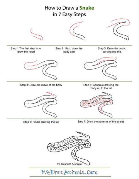 How To Draw A Snake