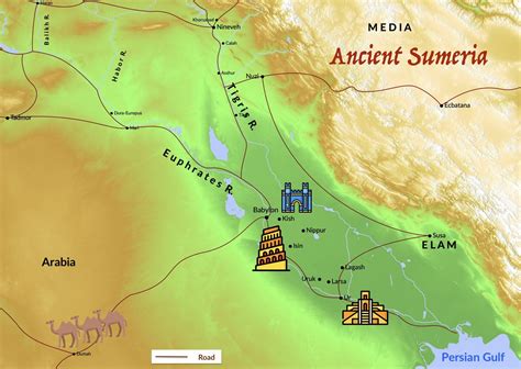 Map of Ancient Mesopotamia | Ancient mesopotamia, Ancient sumerian ...