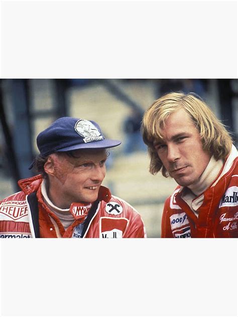 "Niki Lauda James Hunt Rivalry Ferrari F1 Poster" Poster for Sale by F1 ...