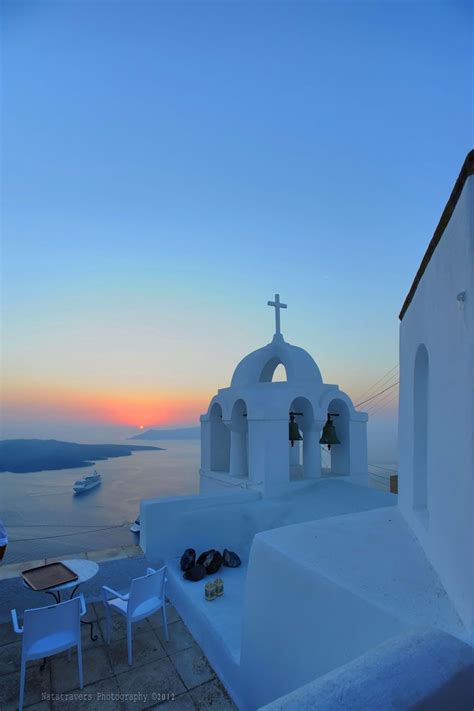 Sunset Time in Fira, Santorini | Santorini sunset, Santorini, Dream ...