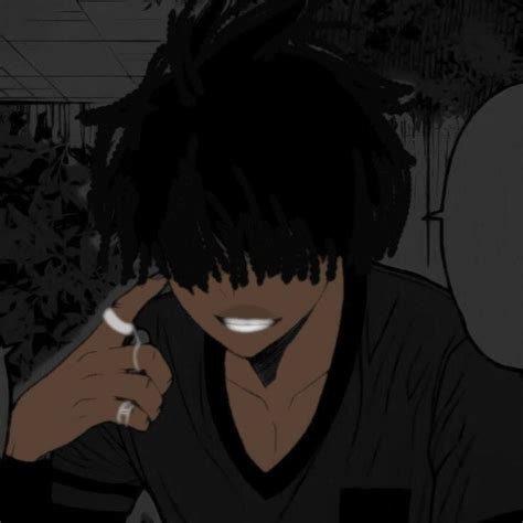 black guy pfp icon in 2022 | Black anime characters, Black cartoon ...