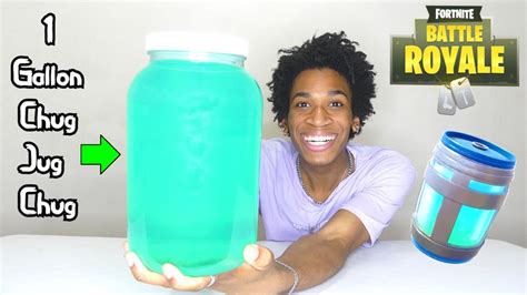 1 Gallon Fortnite Chug Jug Chug *REAL LIFE FORTNITE CHUG JUG* - YouTube