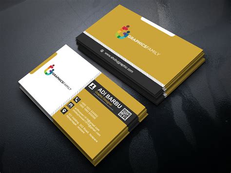 Business Card Design For Photoshop - Free Power Point Template PPT Template