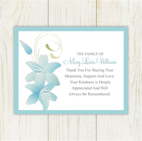 Sympathy Thank You Card Printable by eloycedesigns on Etsy