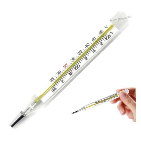 Thermometer Glass Classic Clinical Dual Scale Oral Armpit Fever