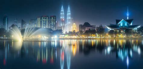 Kl Skyline Night Stock Photos, Pictures & Royalty-Free Images - iStock