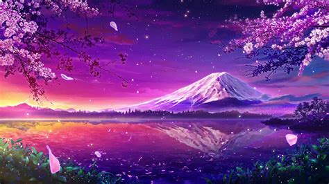 Mount Fuji Cherry Blossom Live Wallpaper - WallpaperWaifu