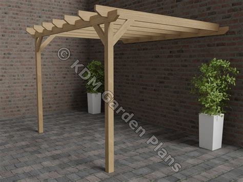 Wooden Garden Lean to Pergola 2.8mx3m build Plans Only No - Etsy