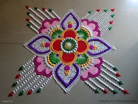 60 Beautiful and Easy Indian Rangoli Designs for your inspiration