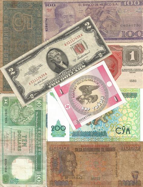 BANKNOTE COLLECTION Currency Paper Money Set 11 Total 1 US & | Etsy