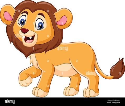 Cute baby lion cartoon Stock Vector Image & Art - Alamy