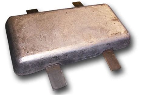 AHS-10 Aluminum Anode 1.25" x 6" x 12" - RotoMetals