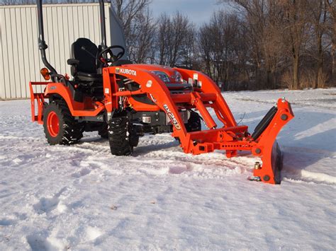 Kubota BX Quick attach snow plow attachments - BxAttachments.com