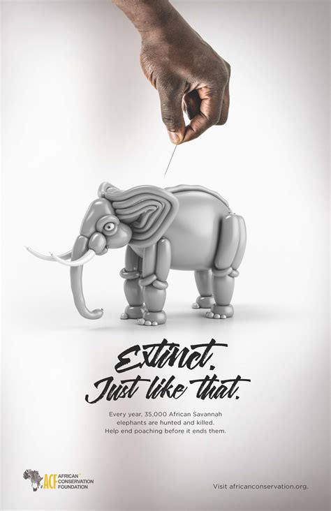 African Conservation Print Advert By : Then there were none - Elephant ...