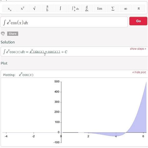 Symbolab Integral calculator http://symbolab.com/solver/integral ...