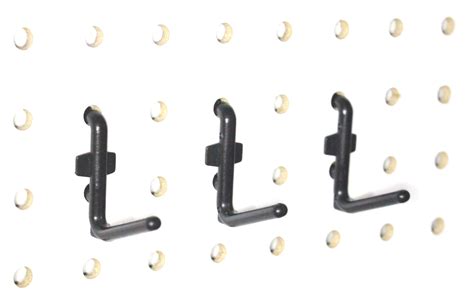 J & L Style Plastic Black Pegboard Locking Hooks Kits - Mulit-Packs ...