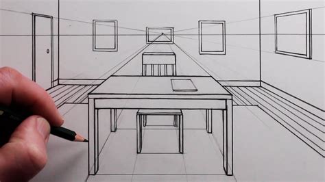 Table Perspective Drawing