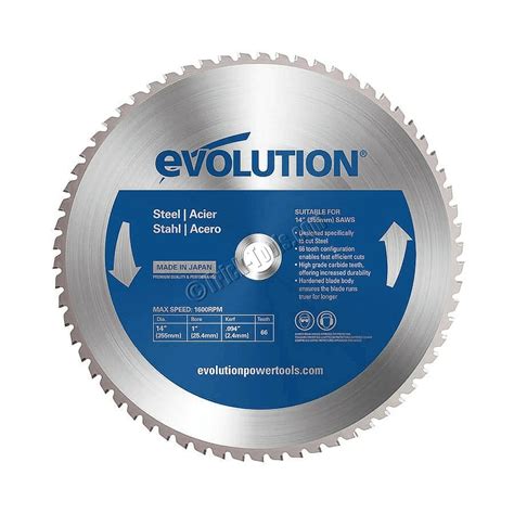 14BLADEST Evolution 14 inch Circular Saw Blade - Steel Cutting