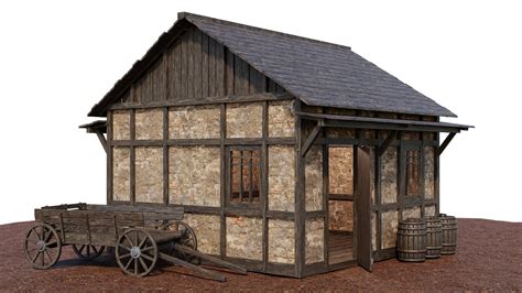 Medieval Village Houses Pack 01 3D Model - TurboSquid 2093582