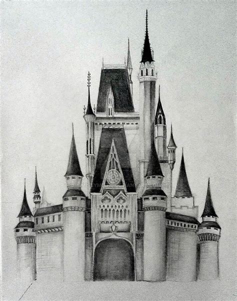 Cinderellas Castle Drawing at PaintingValley.com | Explore collection ...