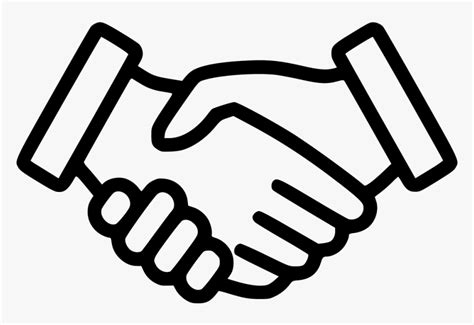 Handshake - Shaking Hands Drawing Easy, HD Png Download - kindpng