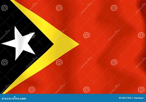 East Timor Flag stock illustration. Illustration of linen - 6921706