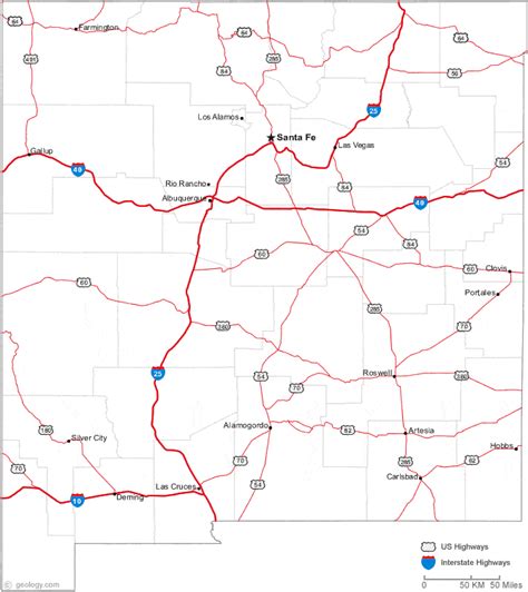 Map of New Mexico