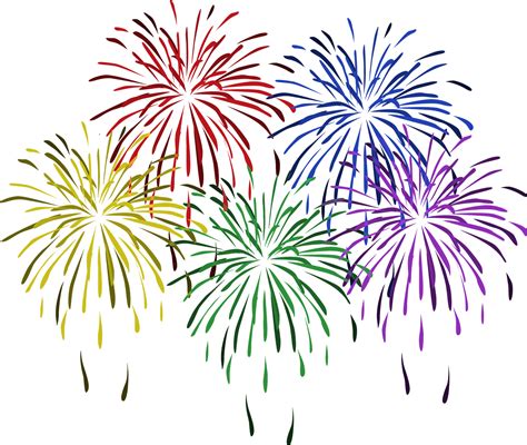 Happy New Year Fireworks Clipart PNG - EDITOPEDIA